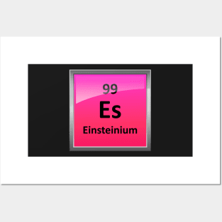 Einsteinium Periodic Table Element Symbol Posters and Art